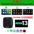 New Smart Carplay Ai Box Android 13 TV Box Wifi Wireless Android Auto Built-In Play Store for Netflixs and youtube so you can watch on road trips